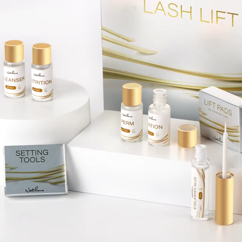 Kit de rehaussement des cils et des sourcils NATUHANA, rehaussement des cils, fixation durable de 4 à 6 semaines, recourbement des cils, maquillage