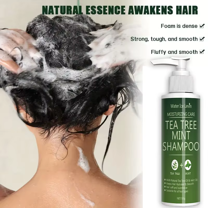 Shampoing à la menthe à l'arbre à thé