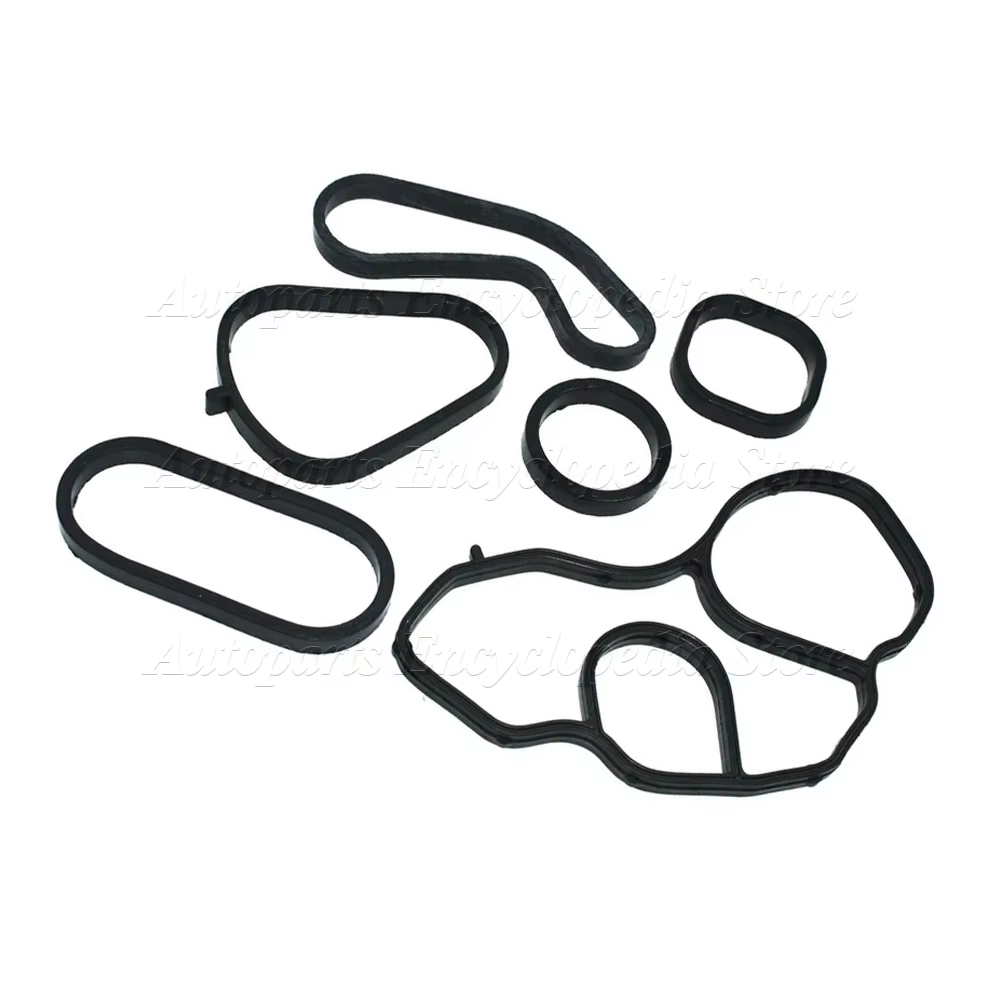 Convient pour Mini Cooper 2007-2016, joint de refroidisseur d'huile et ensemble de joints de boîtier de filtre 11428643747, 11428643758, 11427557010