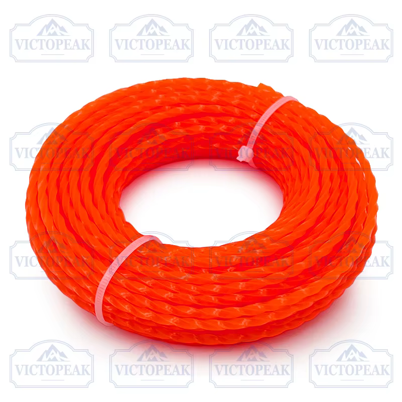 Ligne de coupe torsadée 3,0 mm 15 m pour outil électrique de jardin coupe gazon débroussailleuse