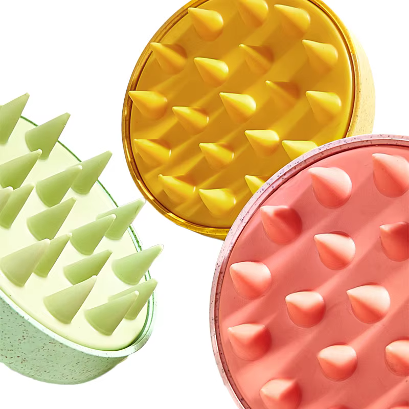 Peigne de massage du cuir chevelu en silicone
