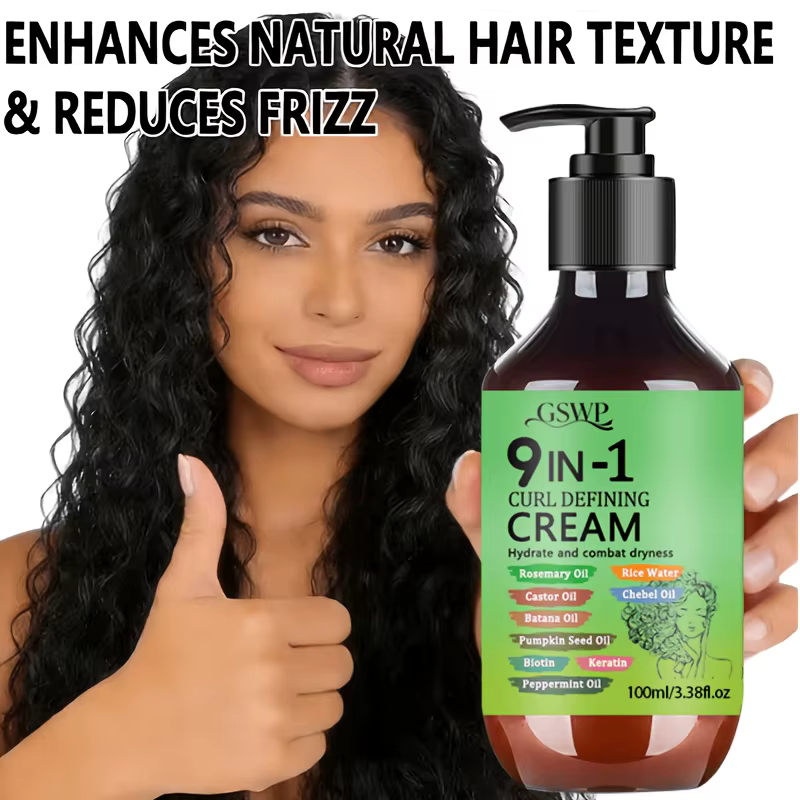 GSWP Crème coiffante 9-en-1 pour boucles
