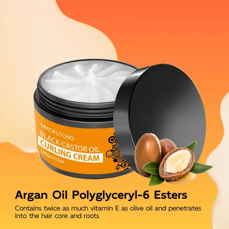 Crème coiffante et élastifiante pour cheveux bouclés et volumineux