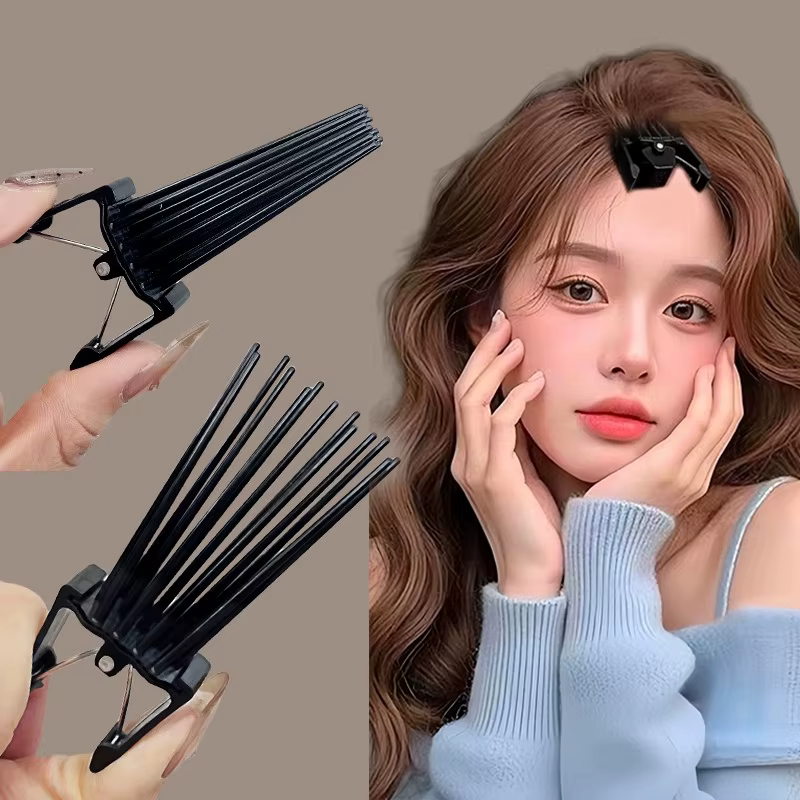 2 pièces Simple moelleux épingle à cheveux friser racine haute naturel