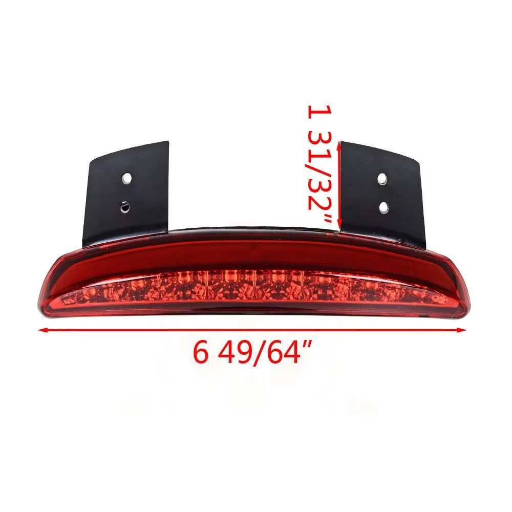 Feu de plaque d'immatriculation de frein de garde-boue arrière LED pour moto, feu d'arrêt arrière pour Harley Sportster Iron XL 883 1200 Dyna Softail