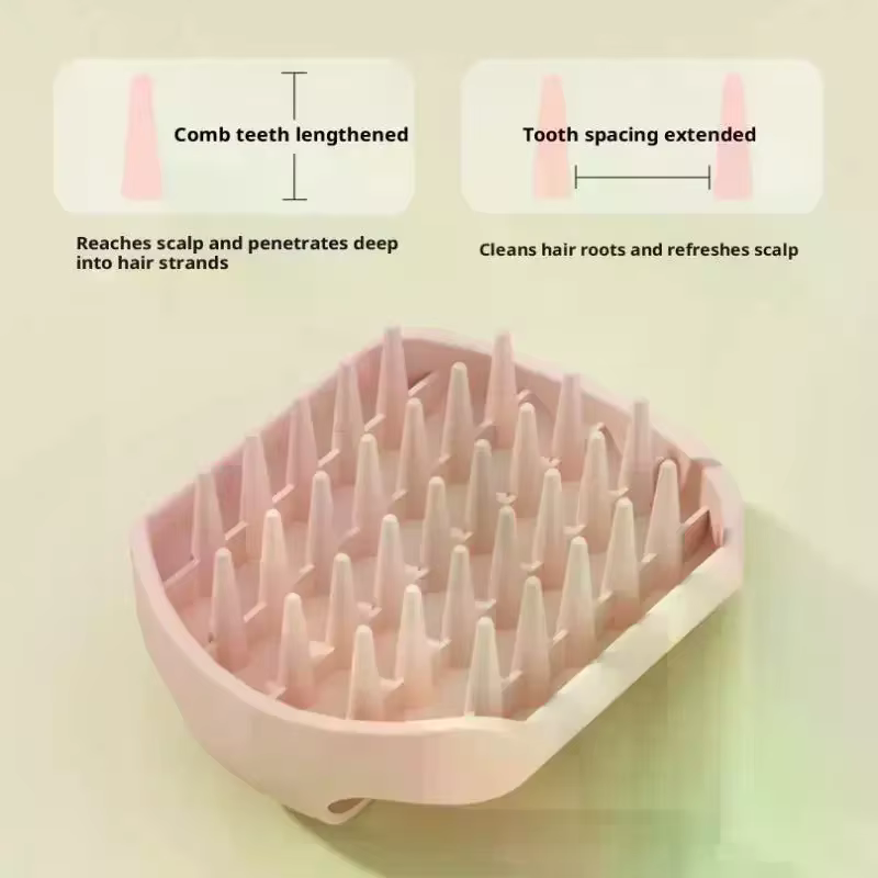 Brosse à shampoing, peigne de Massage du cuir chevelu avec poignée