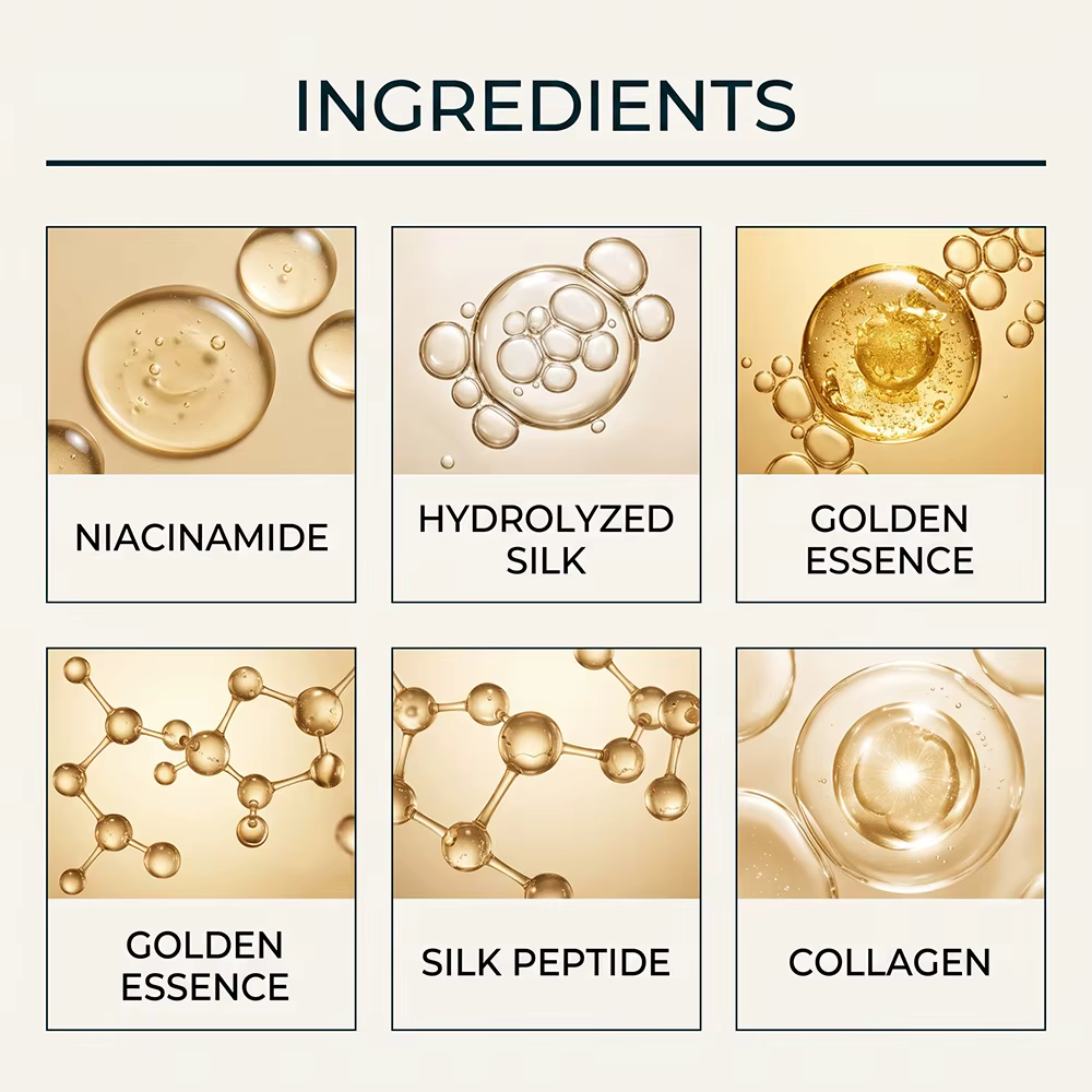 Masque hydratant pour le visage Golden Glow, nourrissant, lissant, pour une peau douce, masque en feuille hydratant quotidien