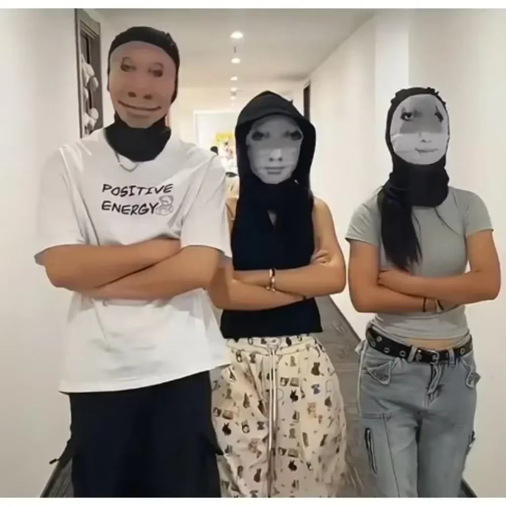 Masques faciaux 3D imprimés de célébrités, motif Kanye, masques en maille intégrale, accessoires de fête amusants pour cosplay Balaclava respirante pour la tête