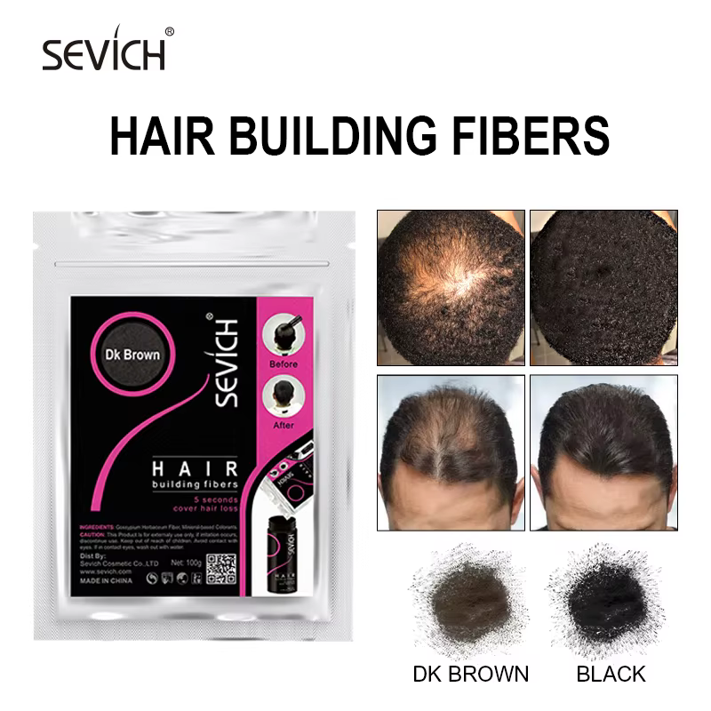SEVICH 100g recharge cheveux épaississement Fiber 10 couleurs traitements capillaires couverture épaissir poudre kératine Fibers produit de soin des cheveux