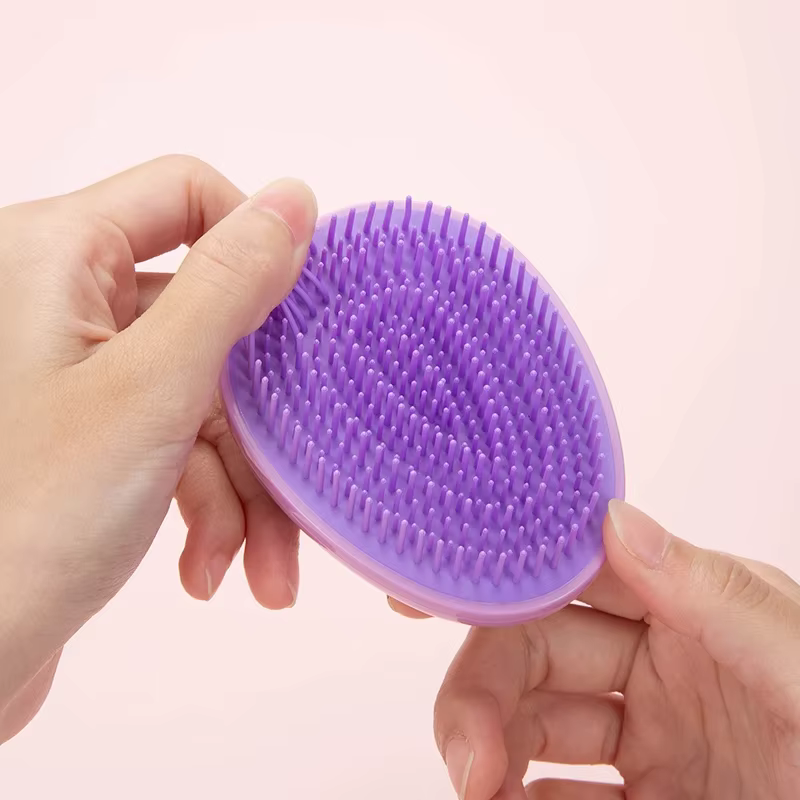 Mini brosse à cheveux ronde en forme d'œuf