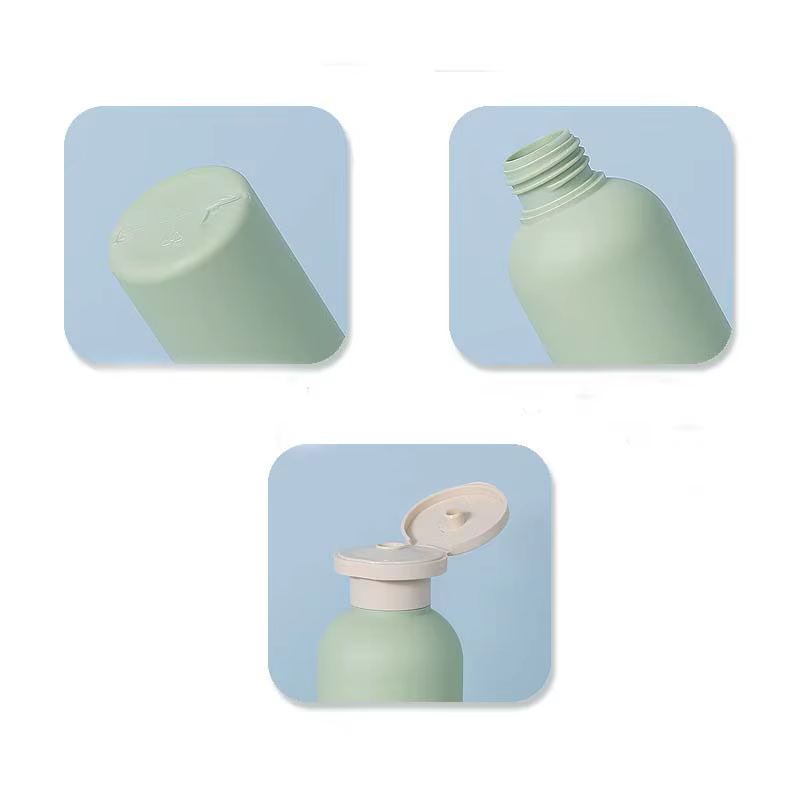 Shampooing en plastique vert avocat