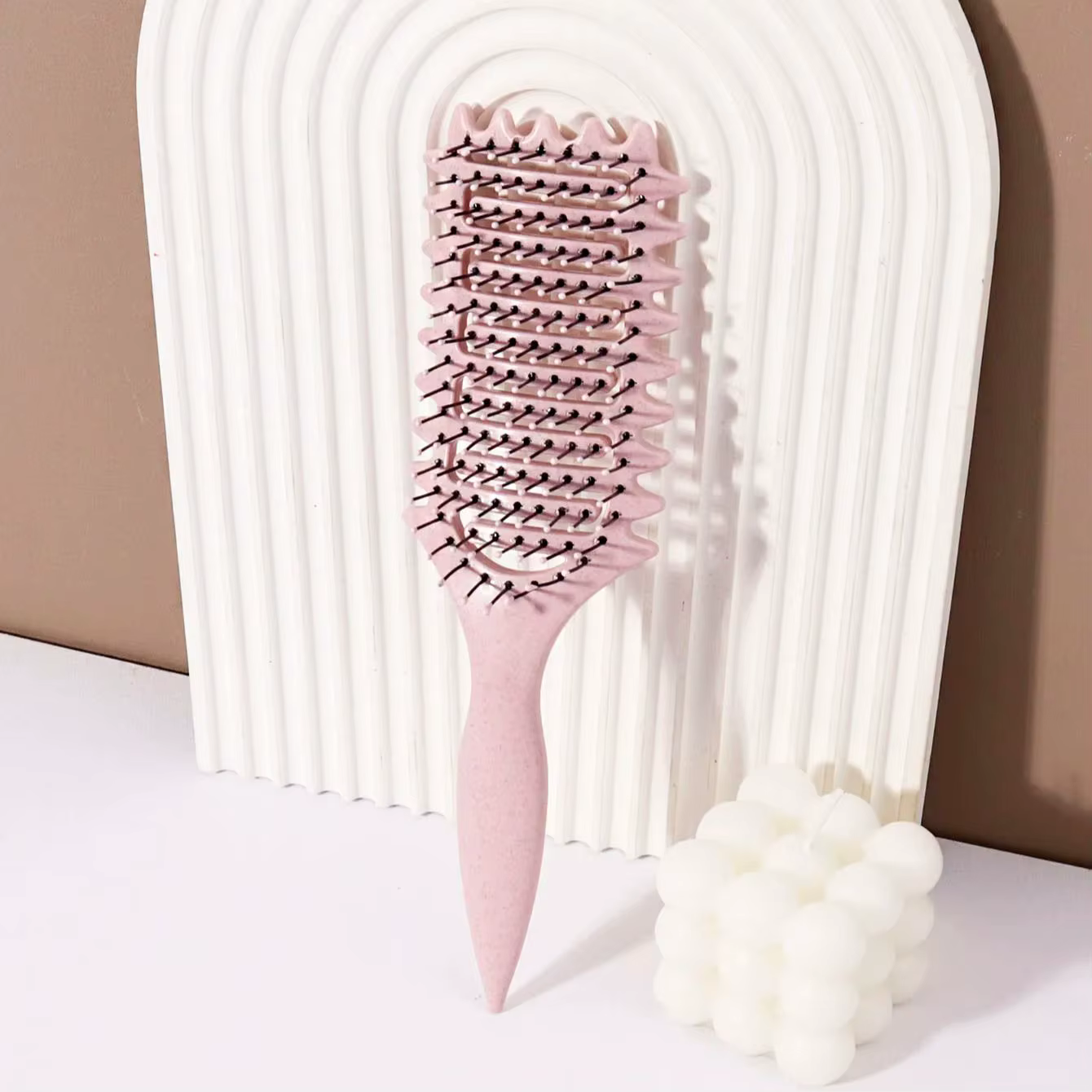 Brosse coiffante pour boucles - Peigne de massage creux