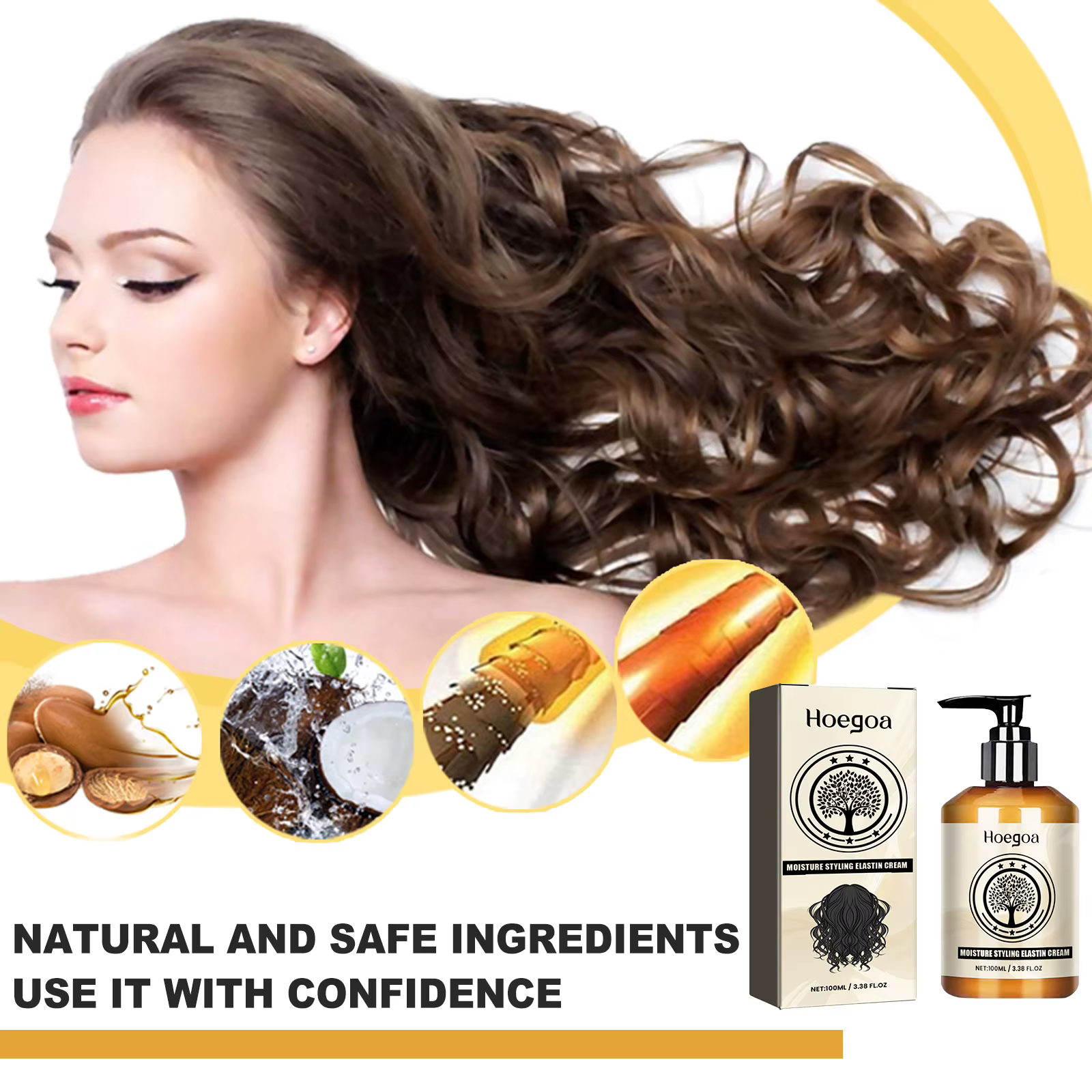 Élastique pour cheveux bouclés marocains