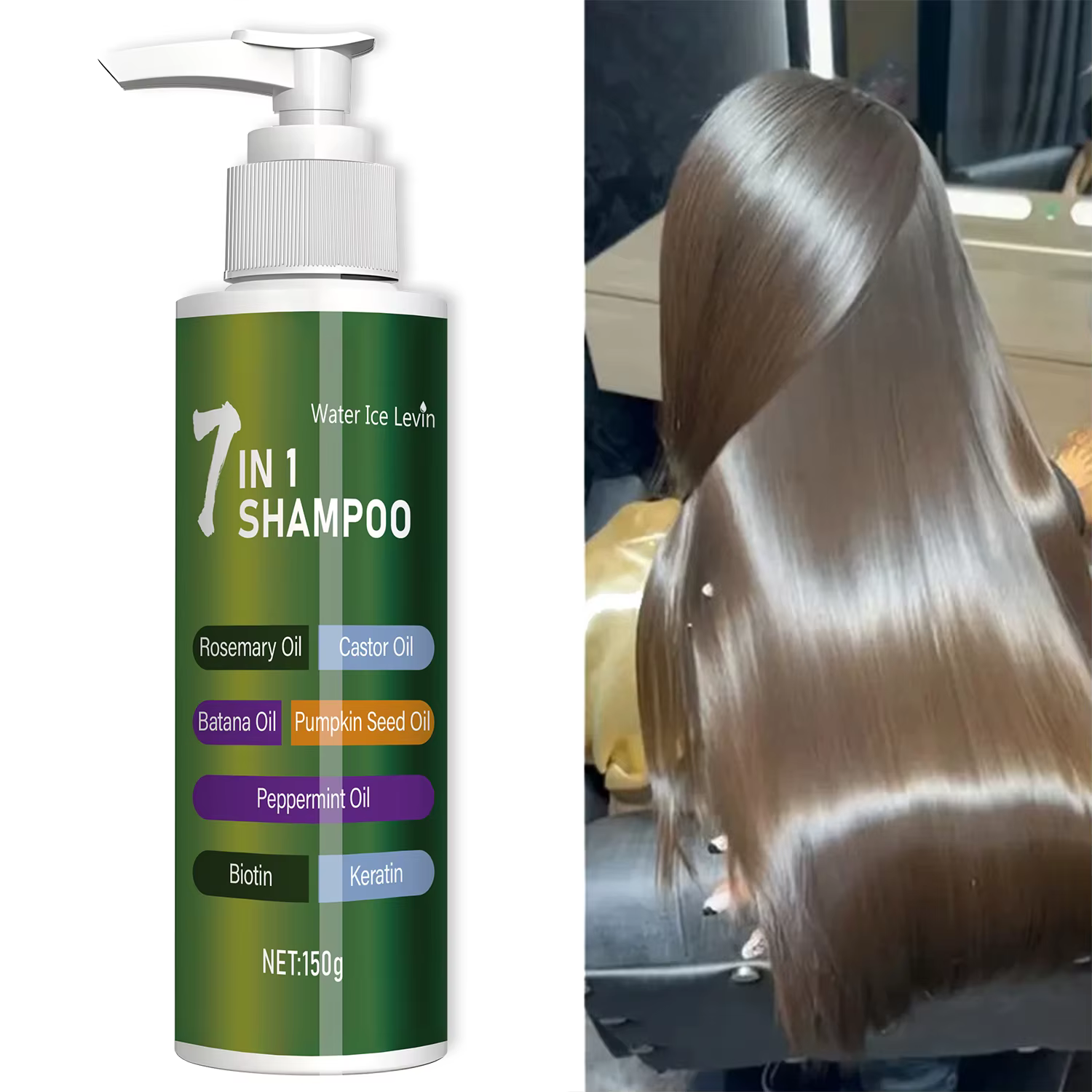 Shampooing 7-en-1, riche en romarin