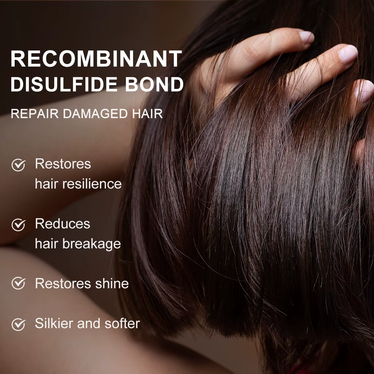 PURC masque capillaire disulfure liaison réparation frisottis sec endommagé prévenir la casse perte de cheveux lisse