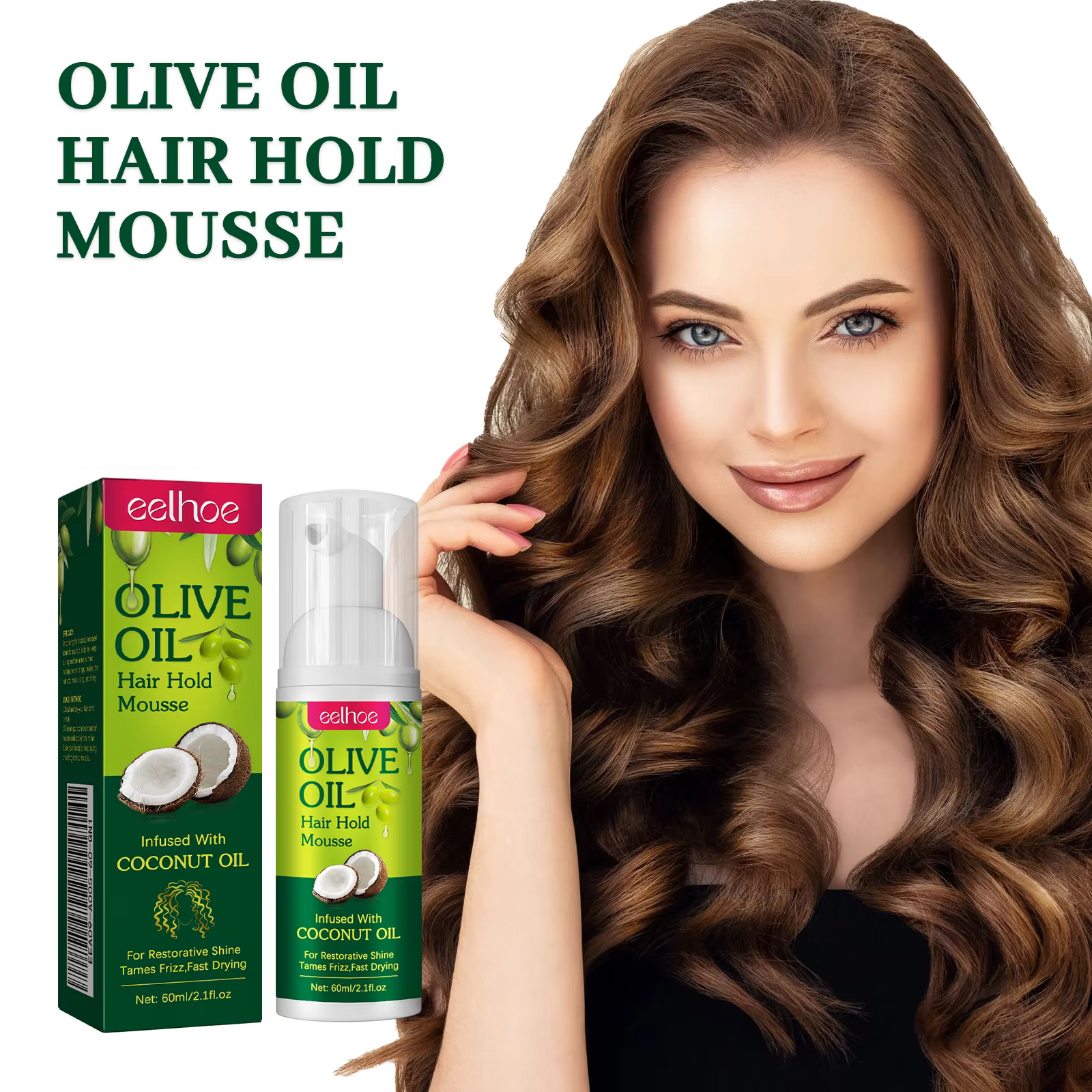 Mousse coiffante à l'huile d'olive