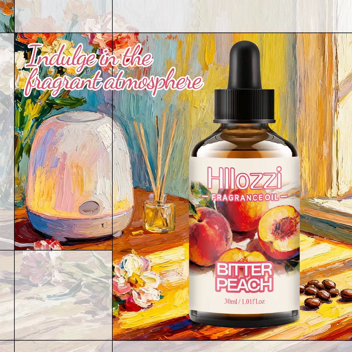 HUILE PARFUMÉE PÊCHE AMÈCHE: Pour l'aromathérapie, la diffusion, la parfumerie et les bougies parfumées.