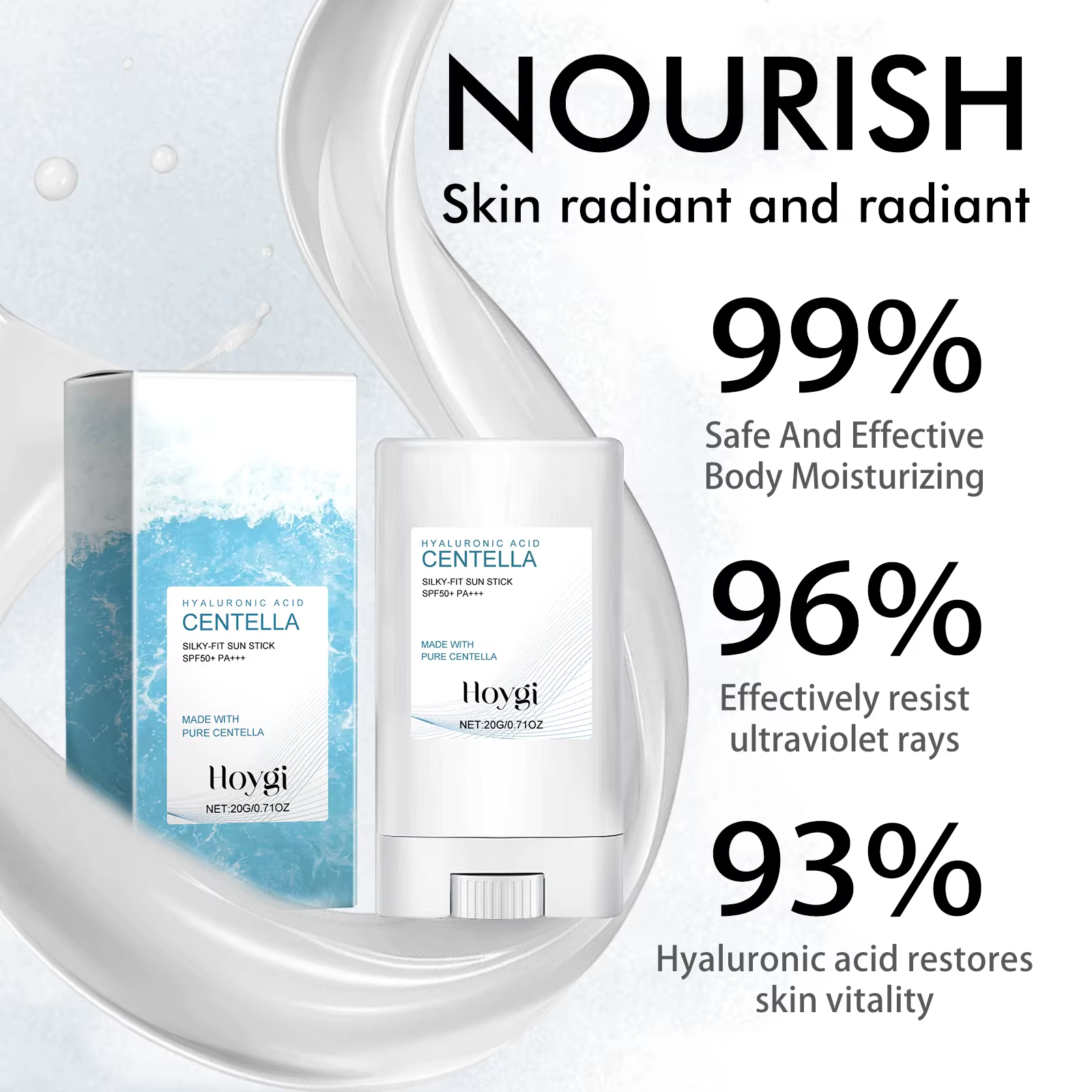 Crème solaire à l'acide hyaluronique