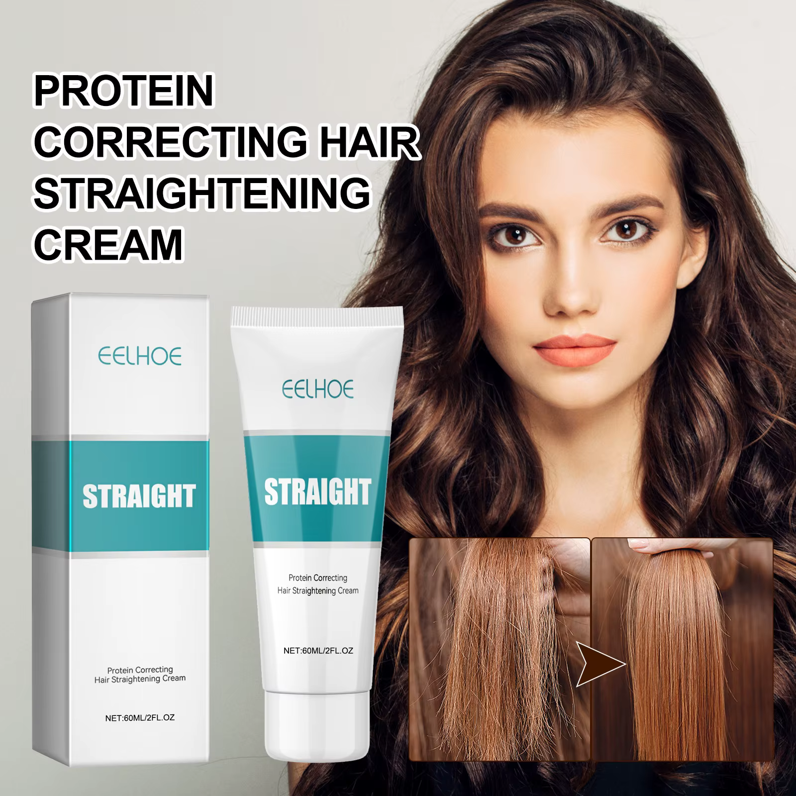 Crème correctrice de protéines pour cheveux