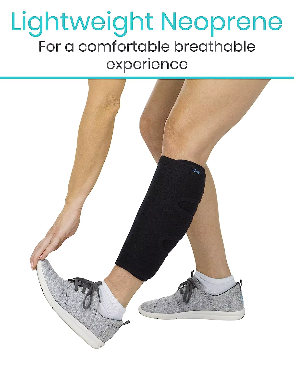 Attelle de mollet, attelle de tibia réglable, enveloppe de compression du bas des jambes augmente la circulation, réduit la gonflement musculaire, soulagement de la douleur