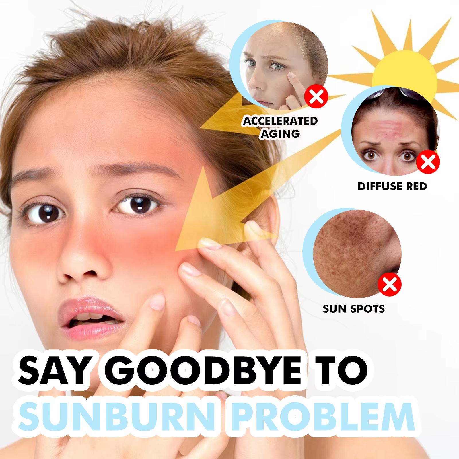 Crème solaire à l'acide hyaluronique