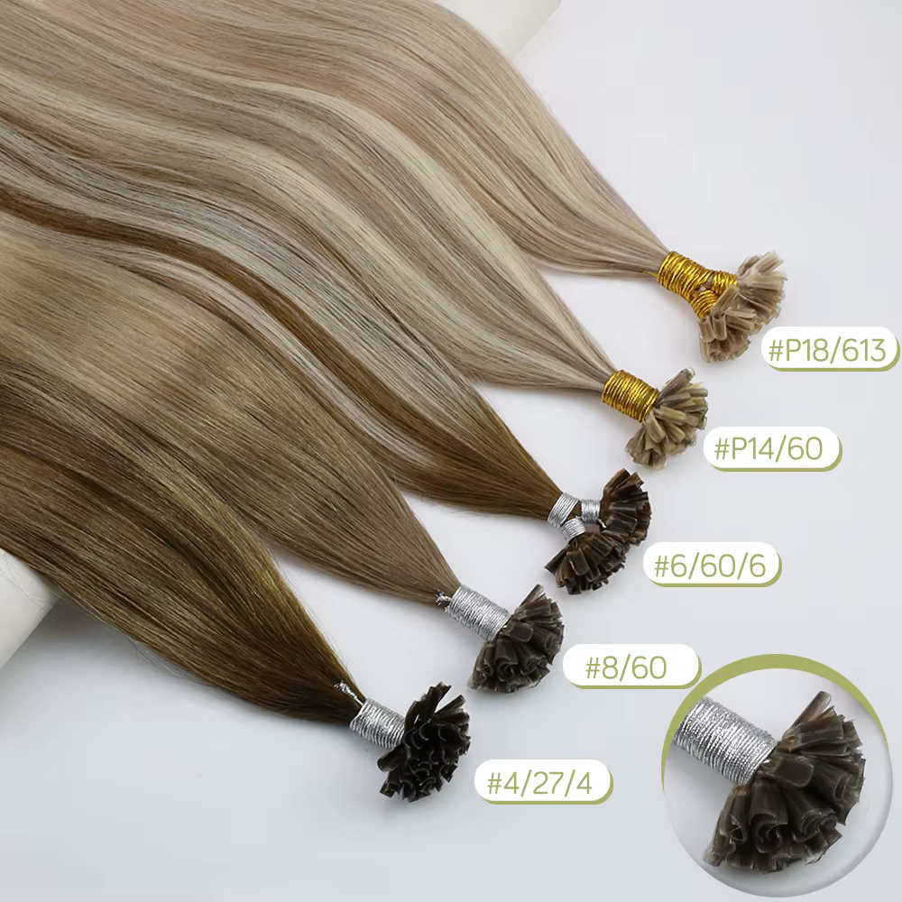 U pointe pré-collé Extensions de cheveux vrais