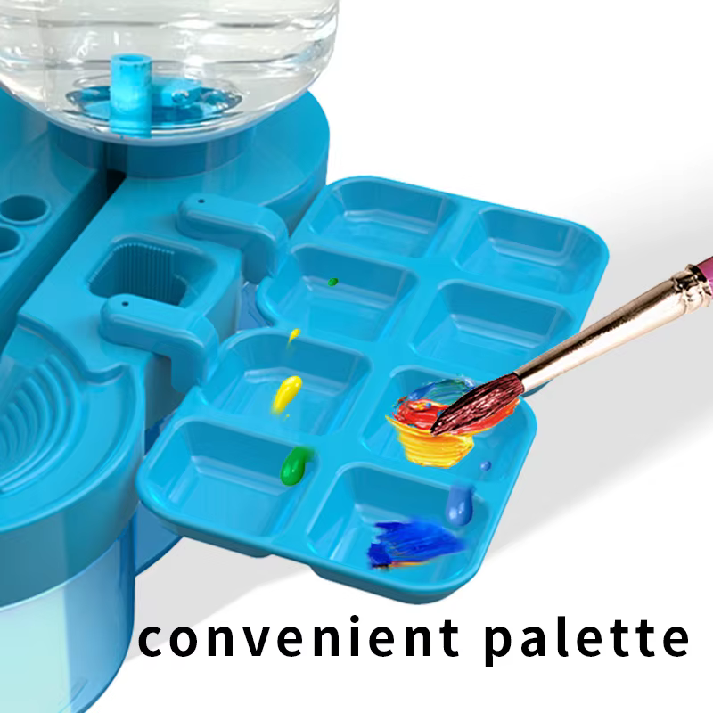 Nettoyeur de pinceaux de peinture à base d'huile et d'eau, boîte de rinçage, livres de peintures, fournitures d'art