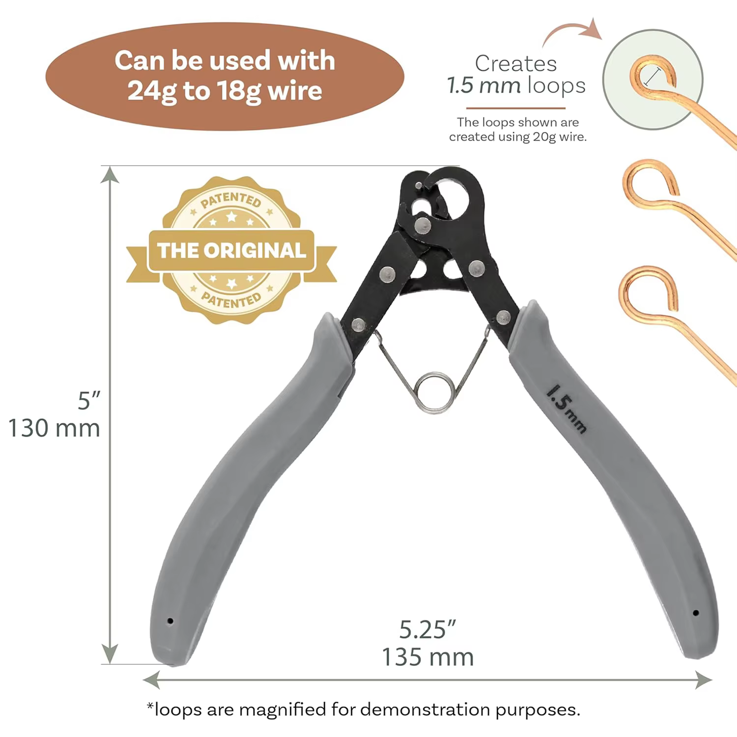 Outil original One Step Looper – Créez et ajustez des boucles cohérentes de 3 mm pour la fabrication de bijoux