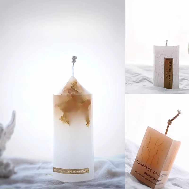 Bloc de paraffine raffinée de haute pureté, cire minérale semi-transparente, fournitures de bricolage pour la fabrication de bougies parfumées faites à la main
