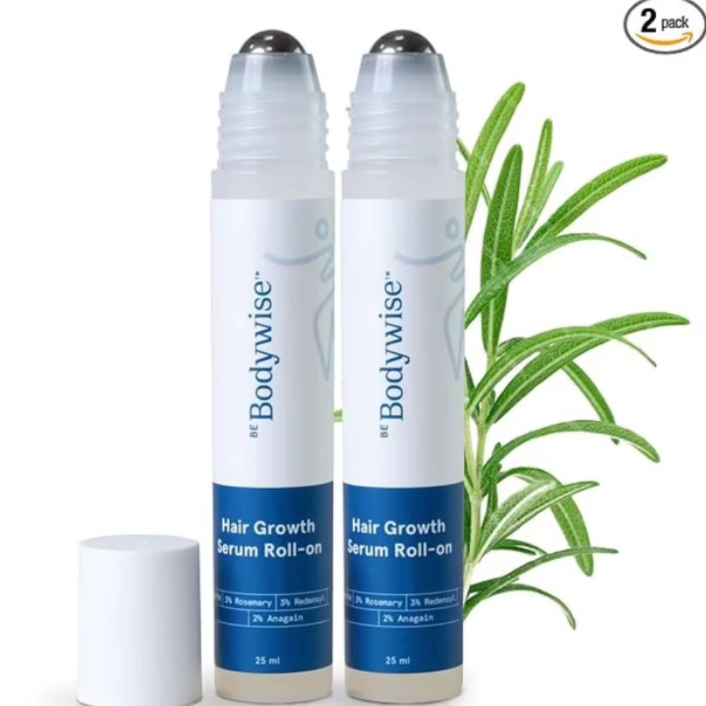 Sérum Capillaire Rosemary Be Bodywise Roll-On pour la Croissance des Cheveux