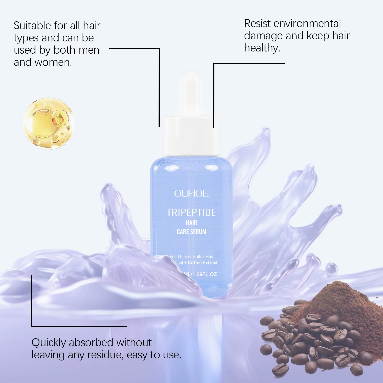 Sérum capillaire tripeptide