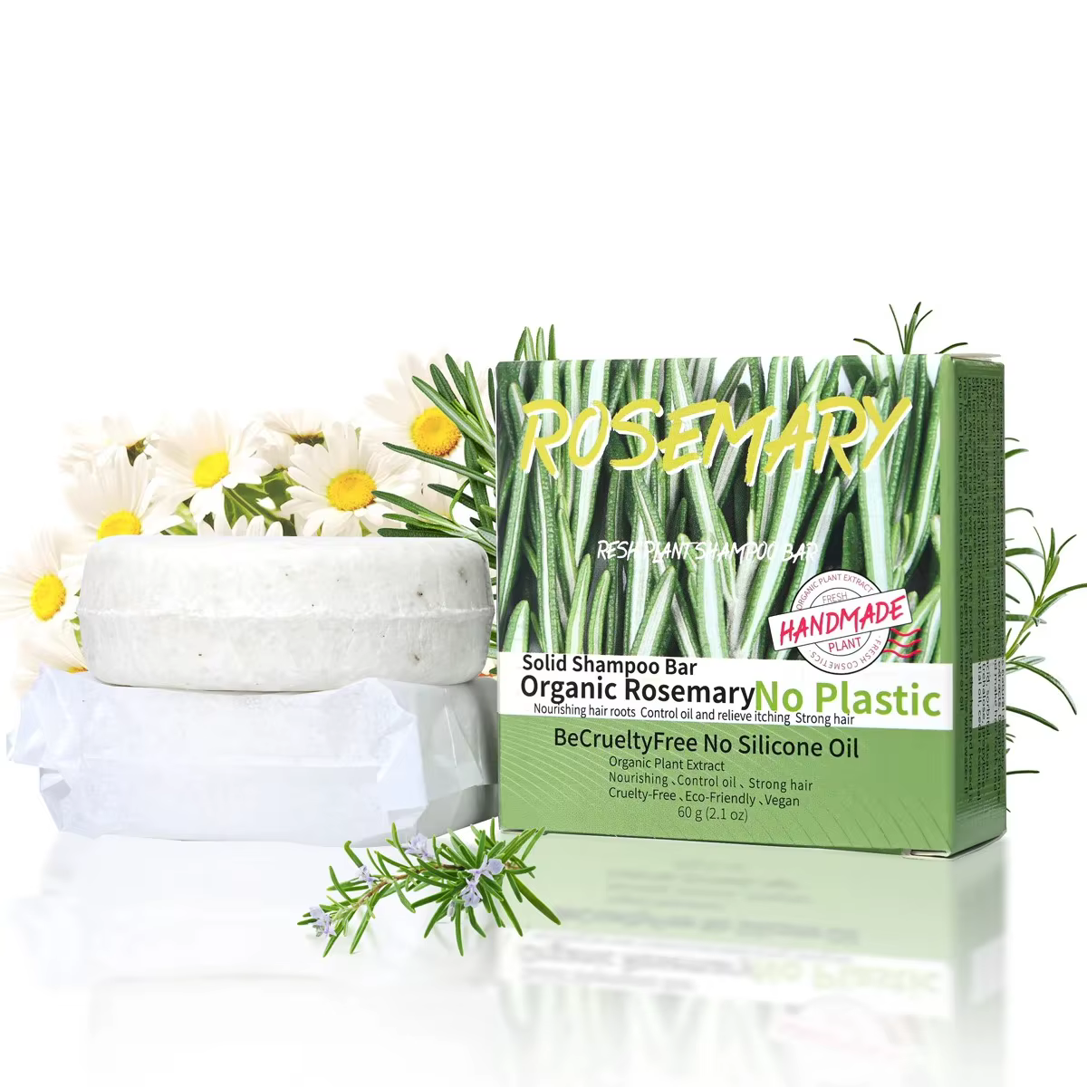 Savon shampoing au romarin parfumé naturel 60g