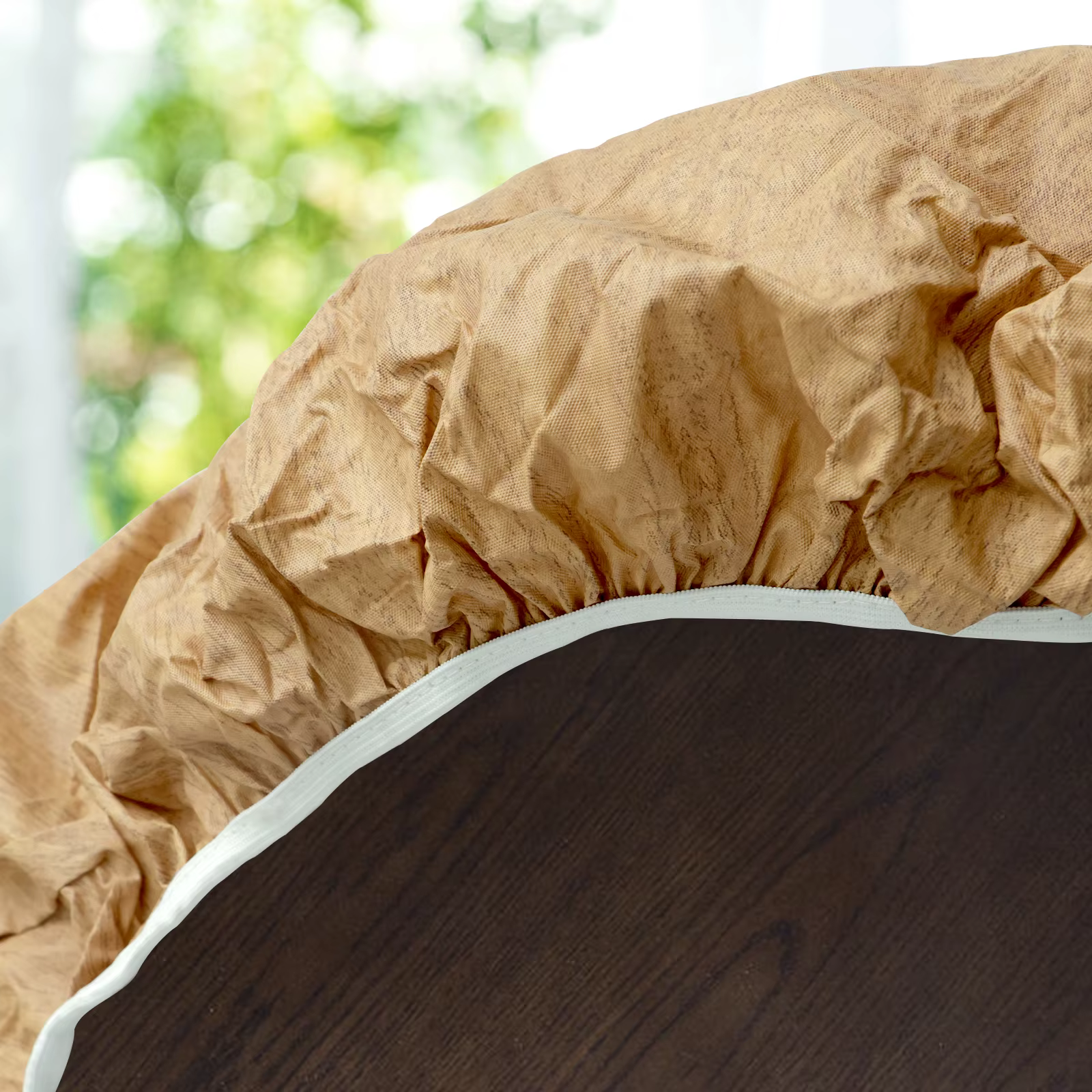 Nappe de Table ronde imperméable à l'huile, couverture de Table de ferme, Texture décorative en bois/tissé, couverture de bureau, tissu de Protection de Table