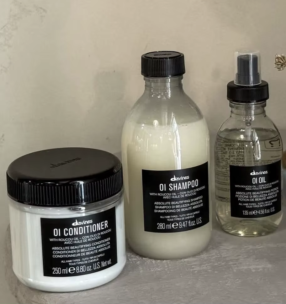 Davines OI Hair Shampoo Conditioner Series Set – Soin Capillaire Essentiel : Huile de Roucou OI Nourrissante