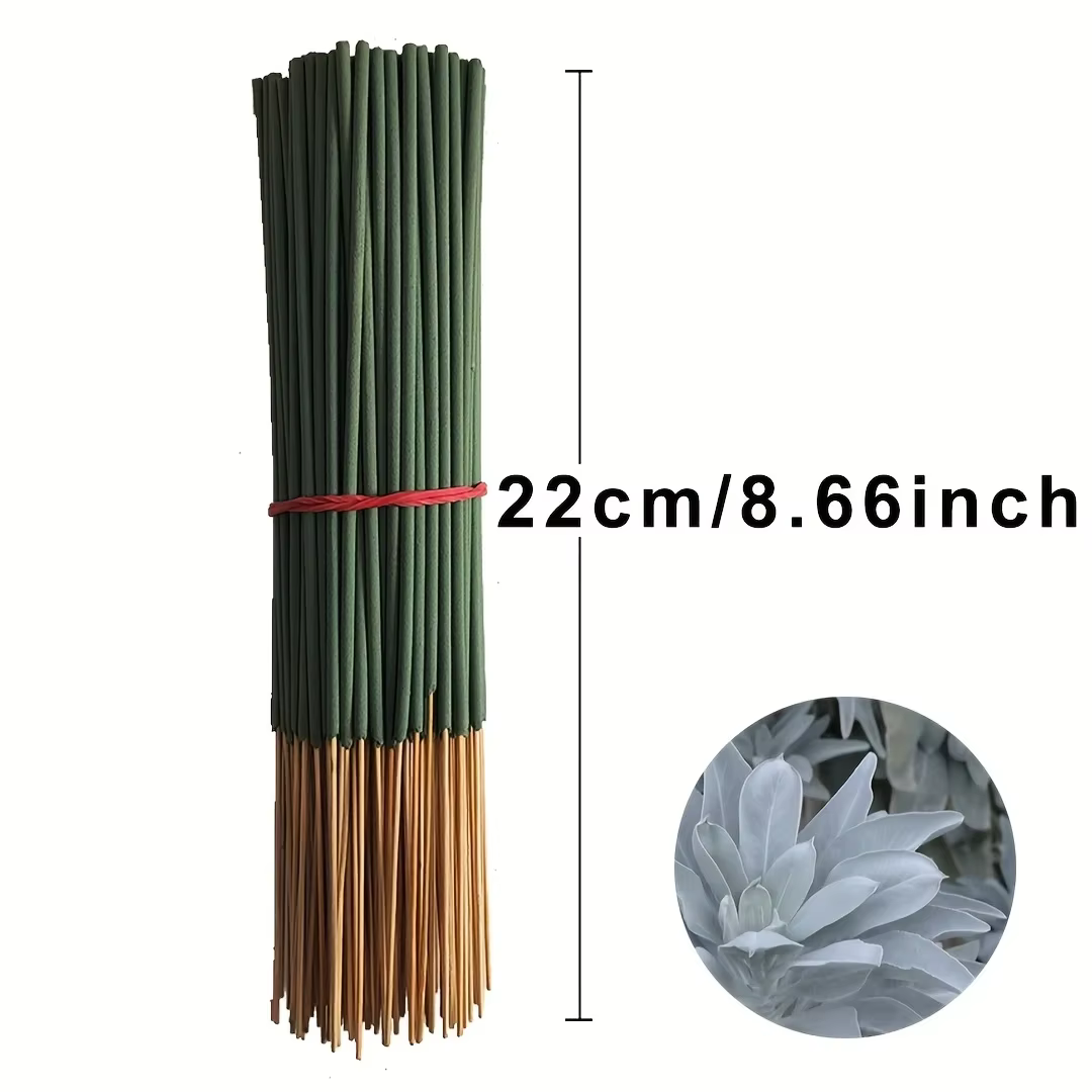 20/50 bâtons d'encens de sauge blanche, 8.66 pouces, adaptés au yoga et à la méditation, purifie l'esprit et élimine l'énergie négative