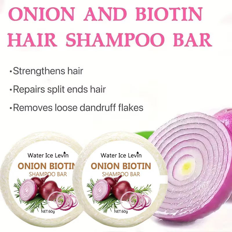 Savon Shampoing à l'oignon et à la biotine - 60 g