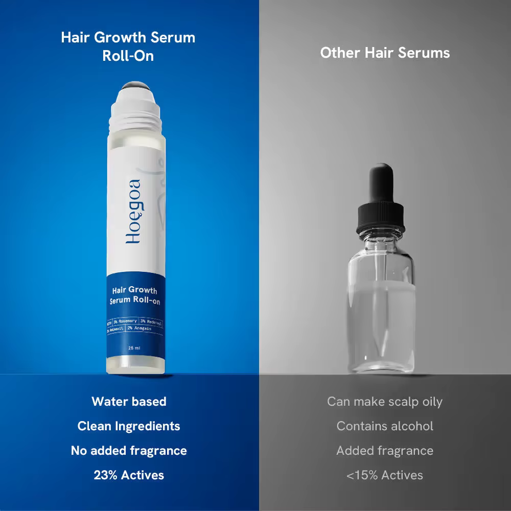 Sérum capillaire roll-on à la rosemaine pour la croissance des cheveux