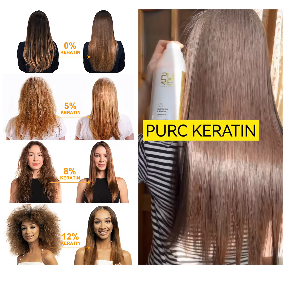 Shampoing pour cheveux brésiliens KerBrian