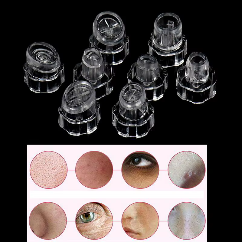Embouts de rechange pour nettoyant cutané à l'oxygène d'eau, 8 pièces, hygiéniques, jetables, optionnels pour un usage domestique, nettoyage facial en profondeur, beauté