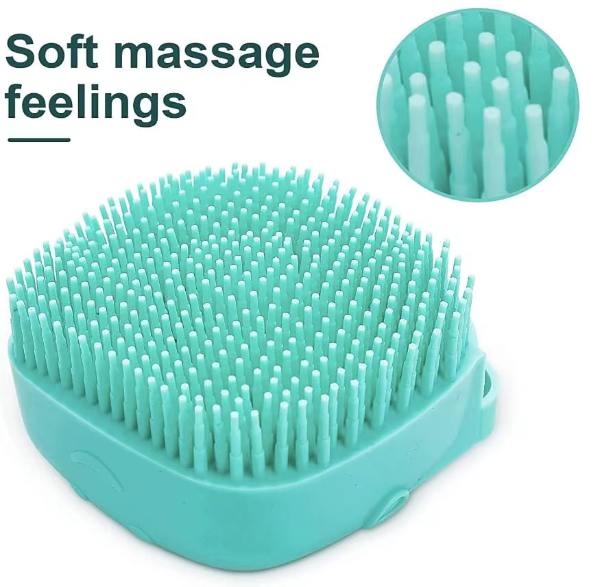 Brosse à shampoing pour chien - Articles de toilettage et de bain pour chiens et chats - Brosse de bain pour poils longs et courts - Brosse de douche de qualité supérieure