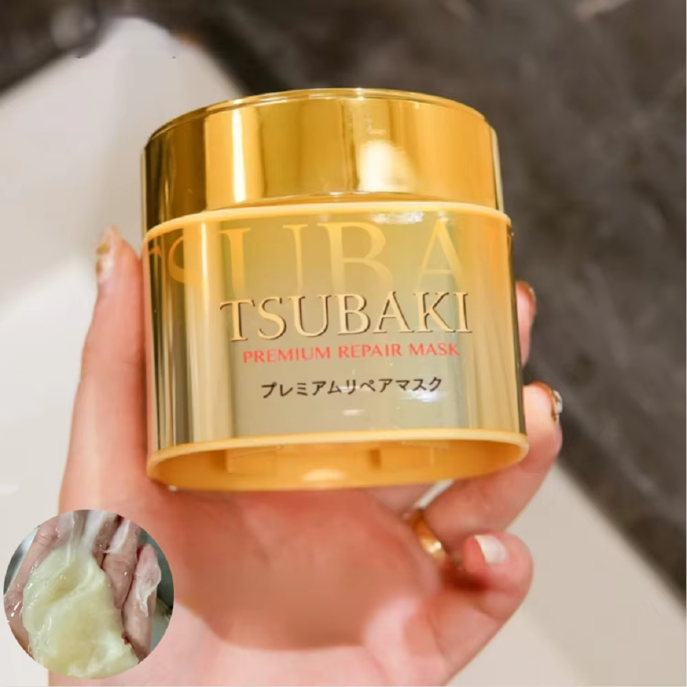 Japon TSUBAKI 0 secondes masque capillaire Premium-essence à haute pénétration-contrôle des frisottis réparation des dommages soins capillaires de qualité Salon