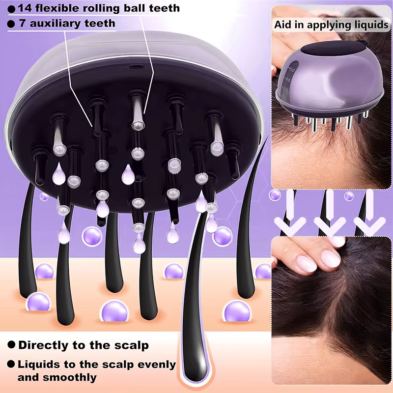 Applicateur d'huile capillaire pour cuir chevelu
