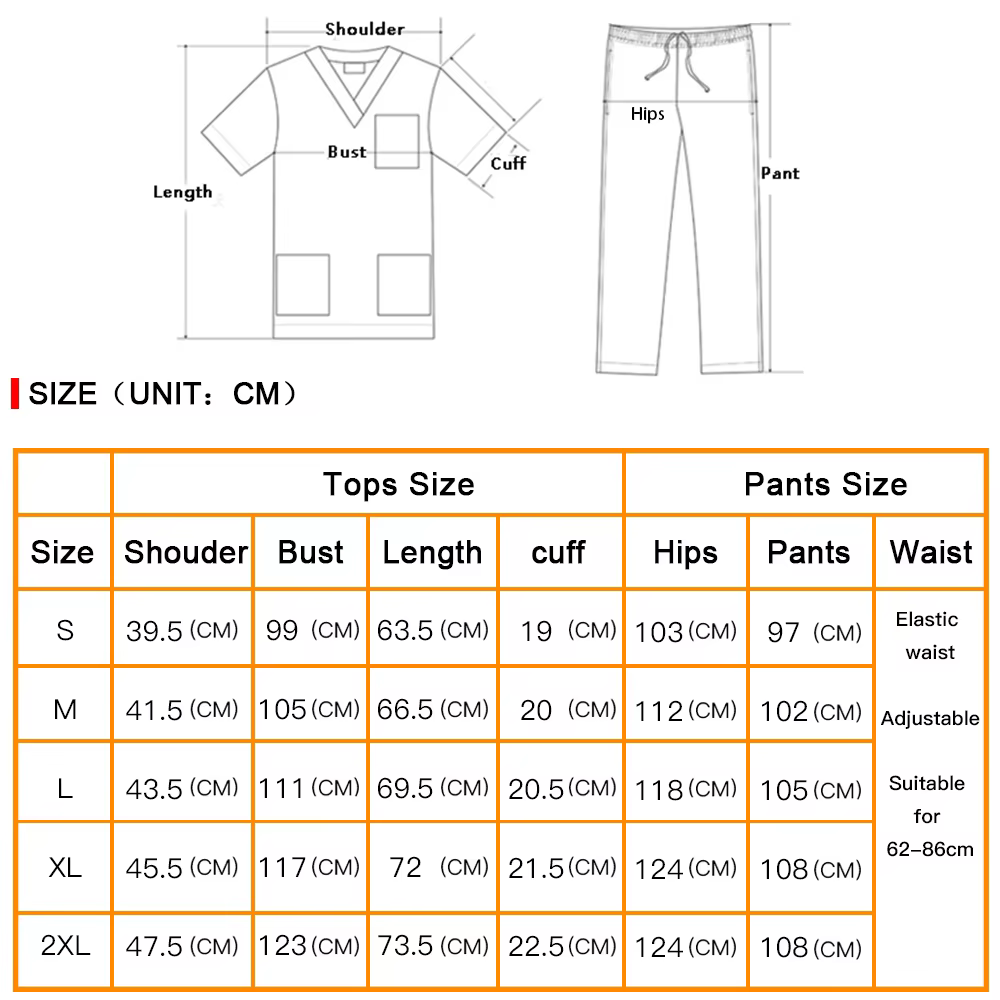 Chemise d'infirmière de soins de santé à la mode, vêtements d'infirmière, t-shirt à col en V, poche à manches courtes, haut d'été, uniforme du personnel, vêtements de salon de beauté