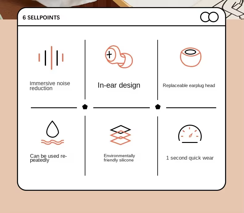 Nouveau bouchon d'oreille en Silicone, suppression du bruit du sommeil, réduction du bruit, insonorisé, Anti-rebond lent, Protection des oreilles, mousse