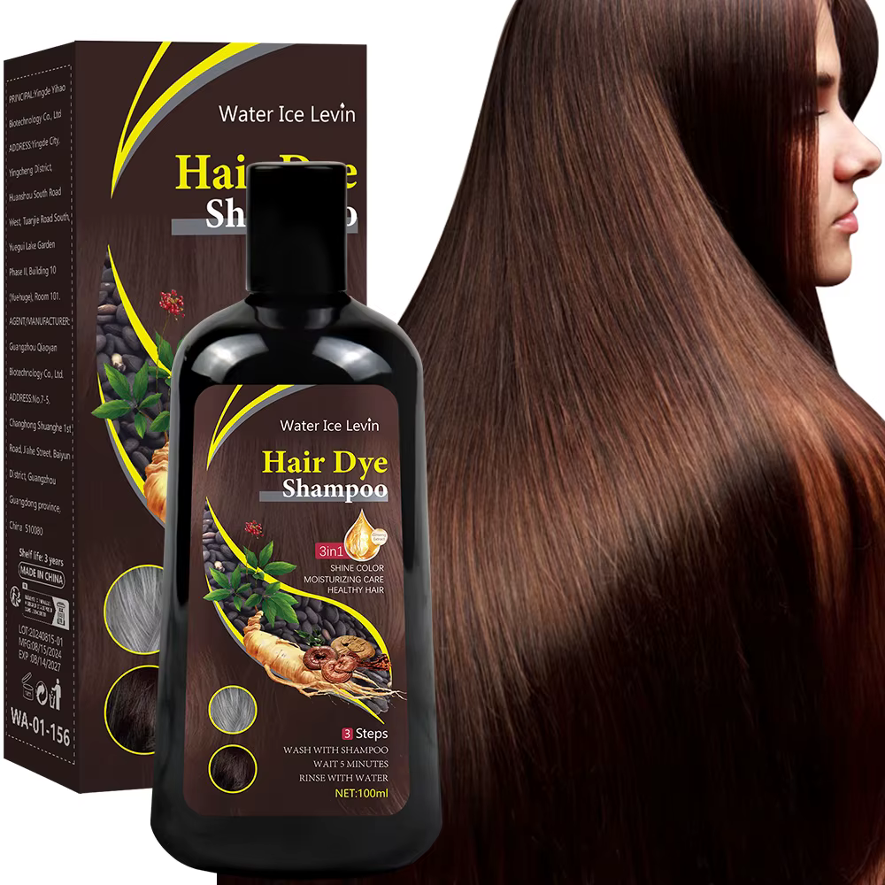 Nouveau shampooing de couleur de cheveux 3 en 1