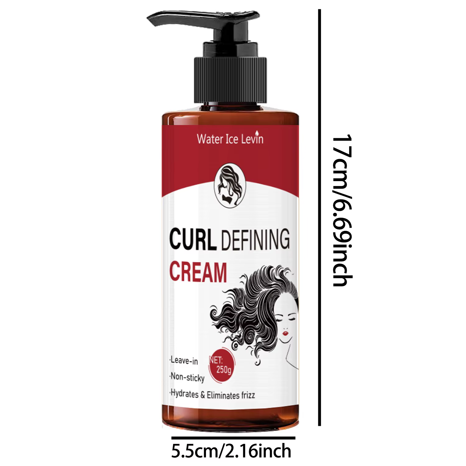Crème coiffante pour cheveux bouclés - Crème coiffante sans lavage
