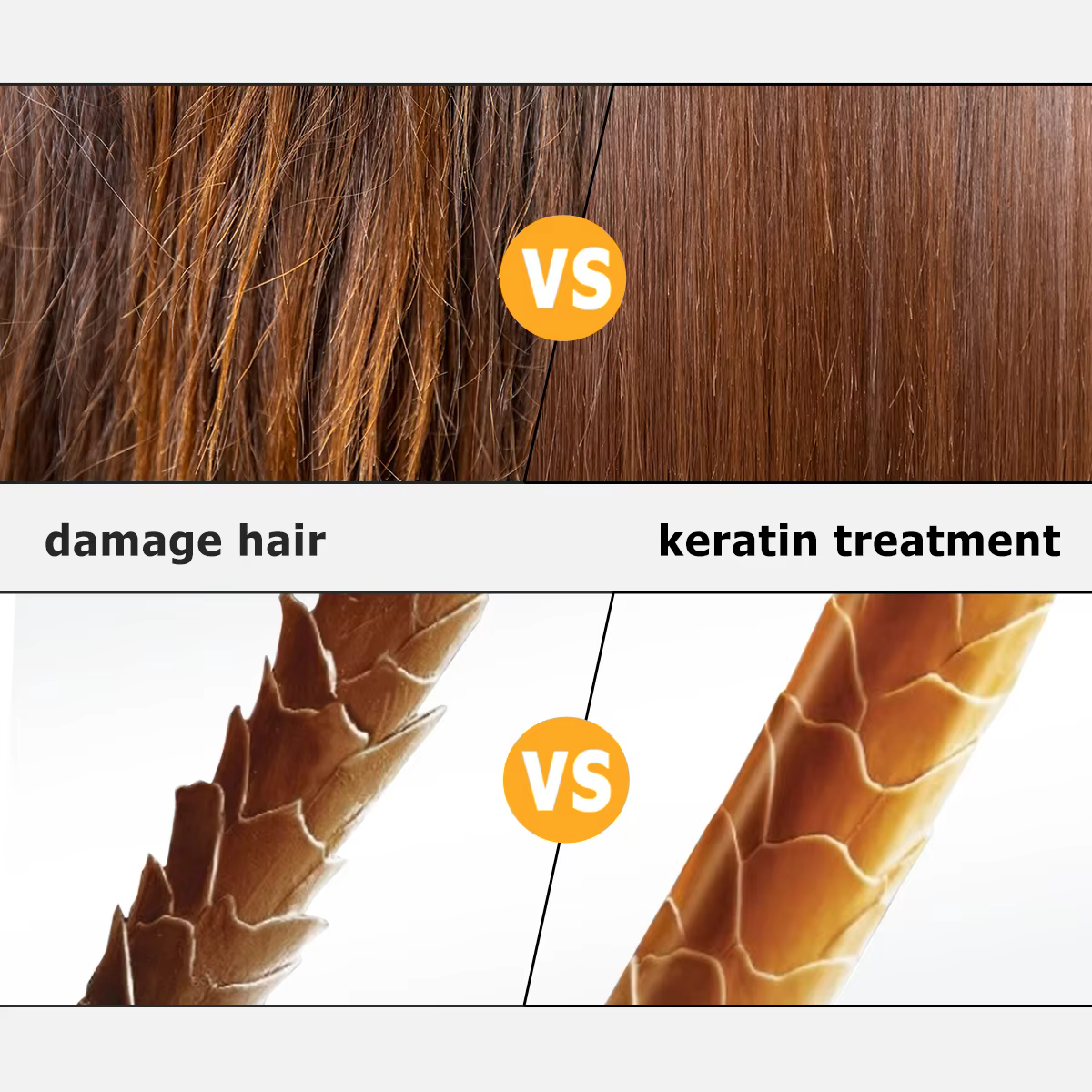 Shampoing pour cheveux brésiliens KerBrian