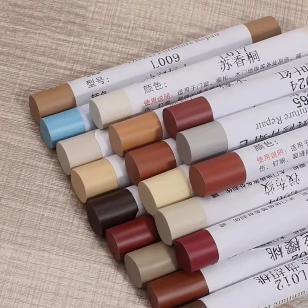 Crayon de retouche imperméable pour meubles en bois – Crayon de peinture DIY pour réparer les rayures et les dommages