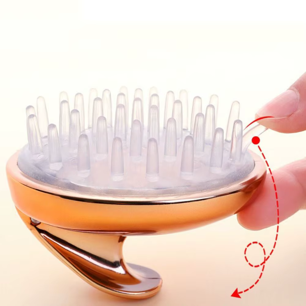 SPA ménage shampooing peigne portable exfoliant Silicone Massage