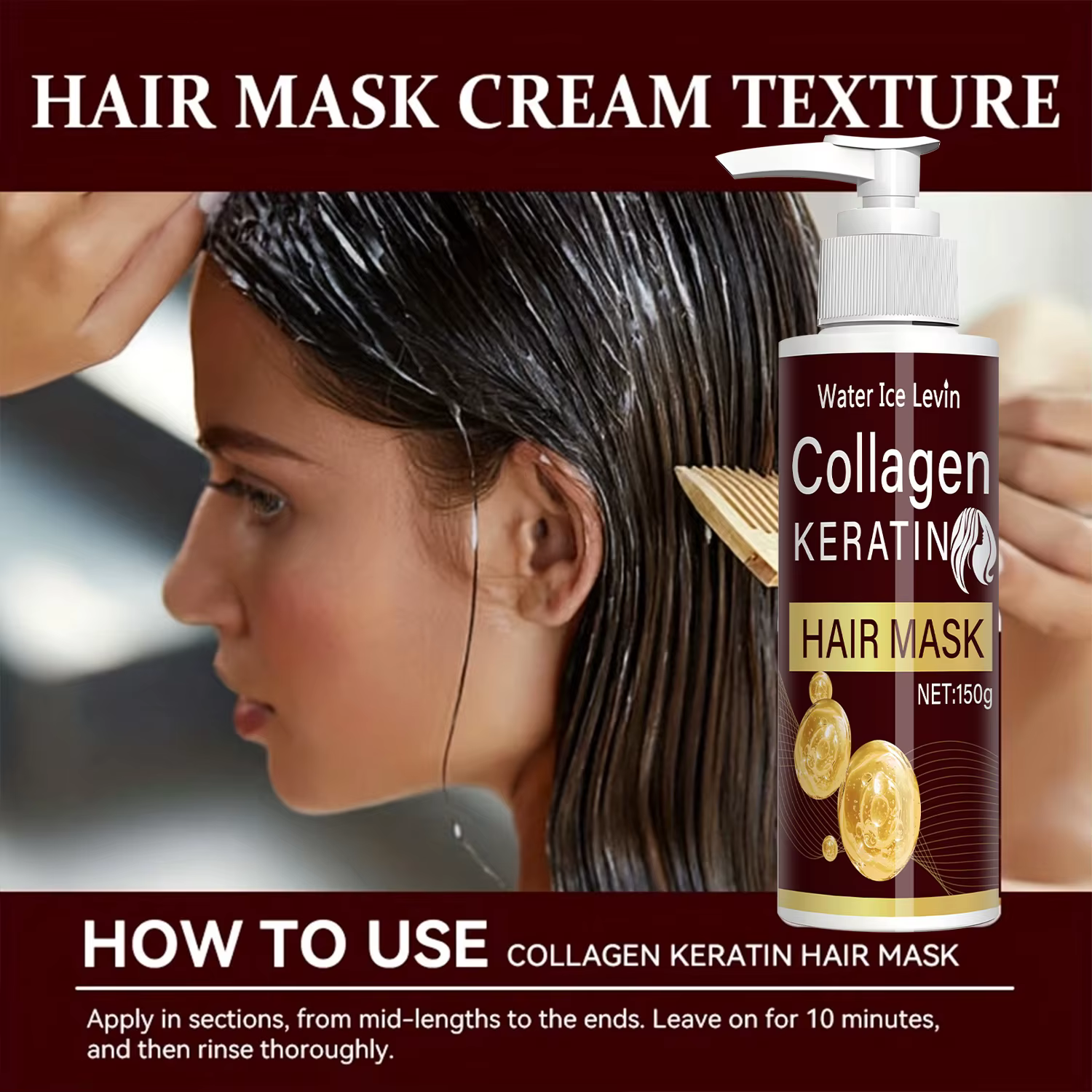 Masque capillaire au collagène